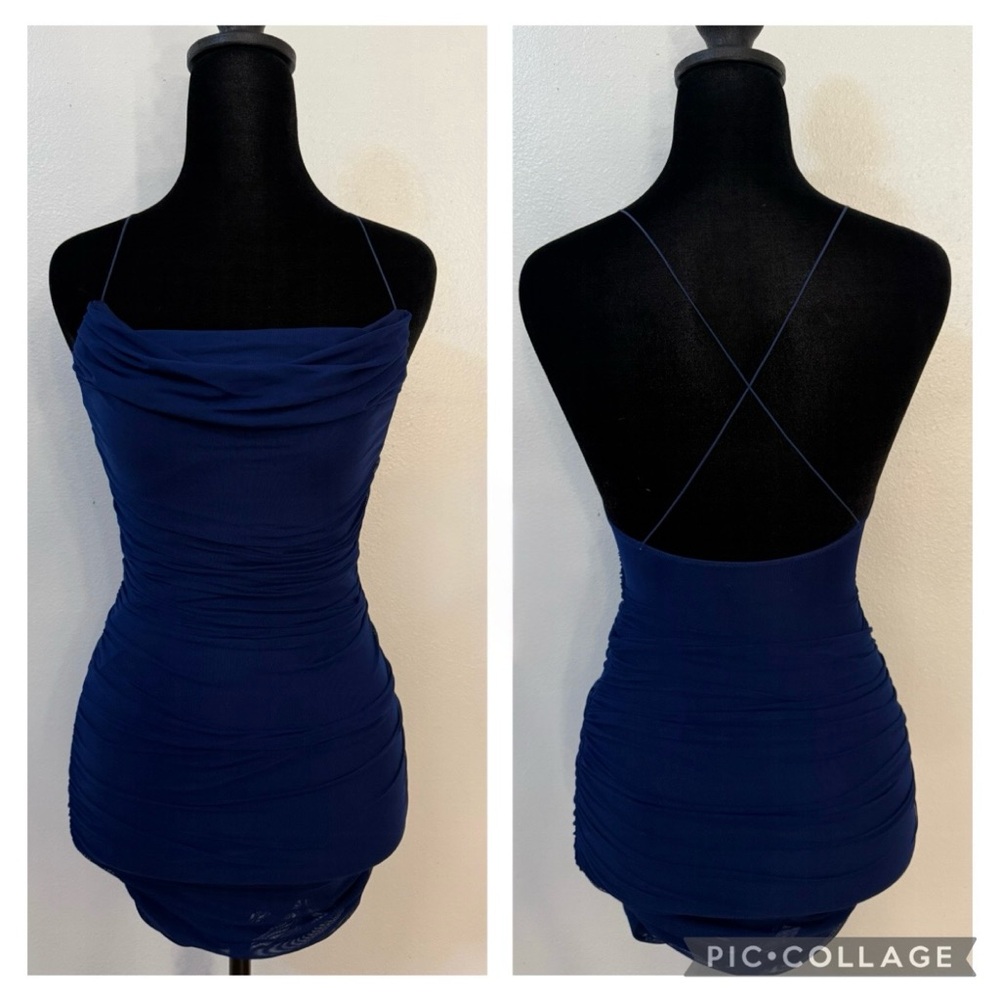 Oh Polly Royal Blue Mini Dress